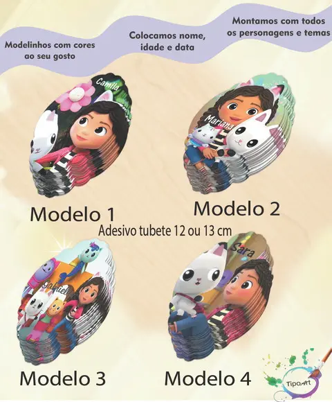 Adesivo para Tubete 12 ou 13 cm