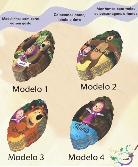Adesivo para Tubete 12 ou 13 Cm-masha