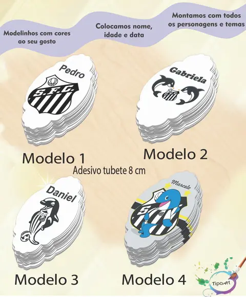 Adesivo para Tubete 8 cm -sp