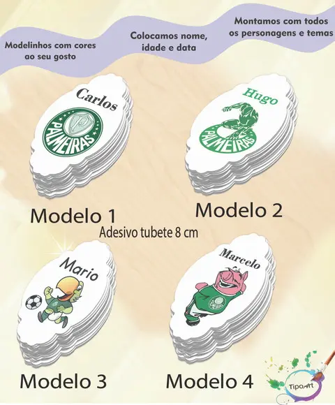 Adesivo para Tubete 8 cm -verdão