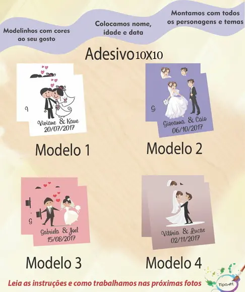 Adesivo Quadradinho 10x10 Cm-casal