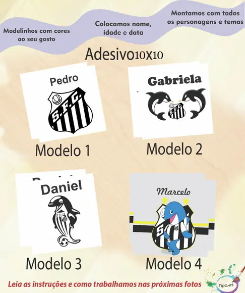 Adesivo Quadradinho 10x10 Cm-peixe