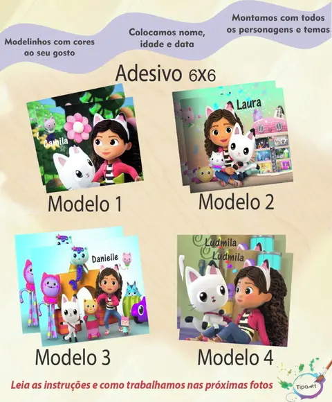 Adesivo Quadrado 6x6