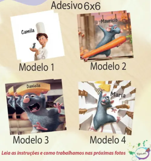 Adesivo Quadrado 6x6