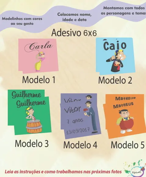Adesivo Quadrado 6x6-chaves