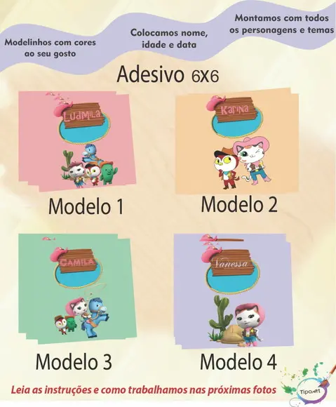 Adesivo Quadrado 6x6-vsheriff Calie