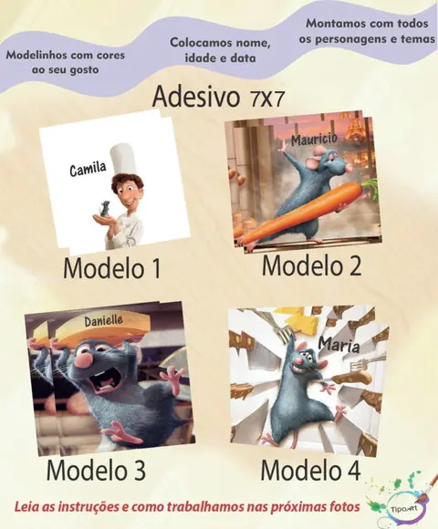 Adesivo Quadrado 7x7