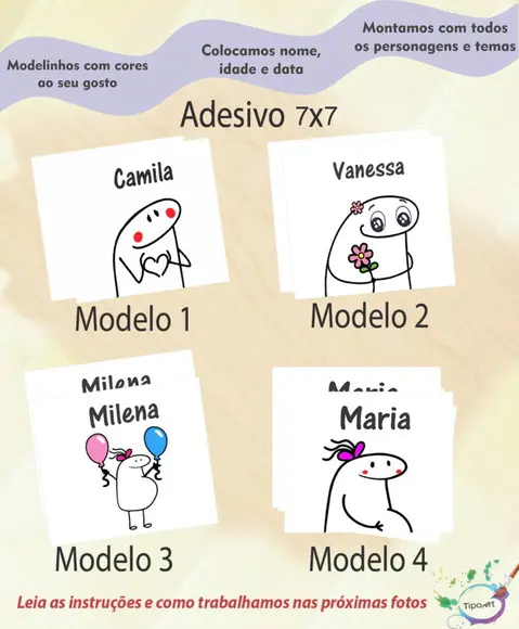 Adesivo Quadrado 7x7-flork