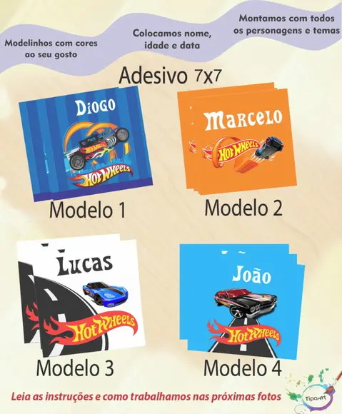 Adesivo Quadrado 7x7-hot Whells