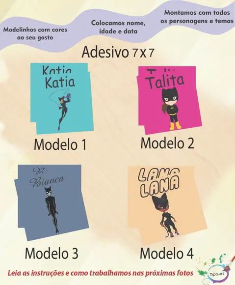 Adesivo Quadrado 7x7-mulher Gato
