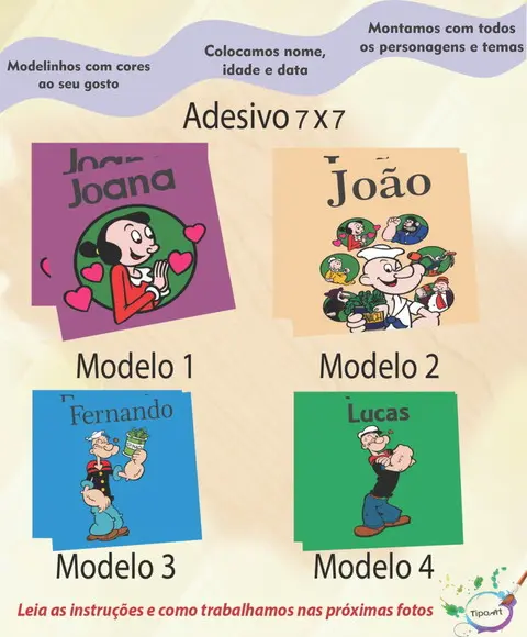 Adesivo Quadrado 7x7-popai