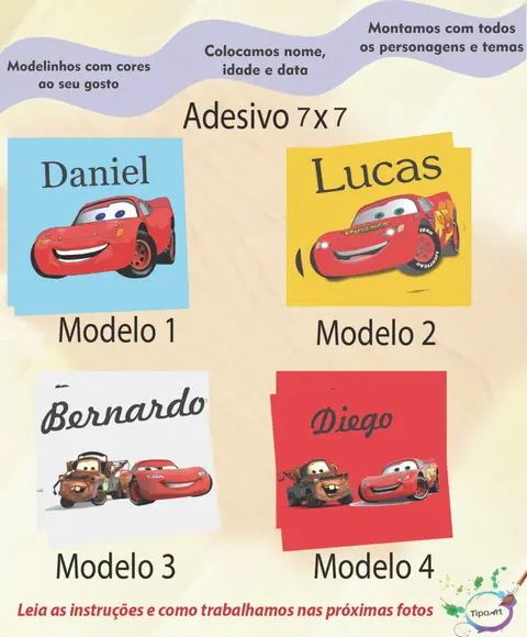 Adesivo Quadrado 7x7-relampago