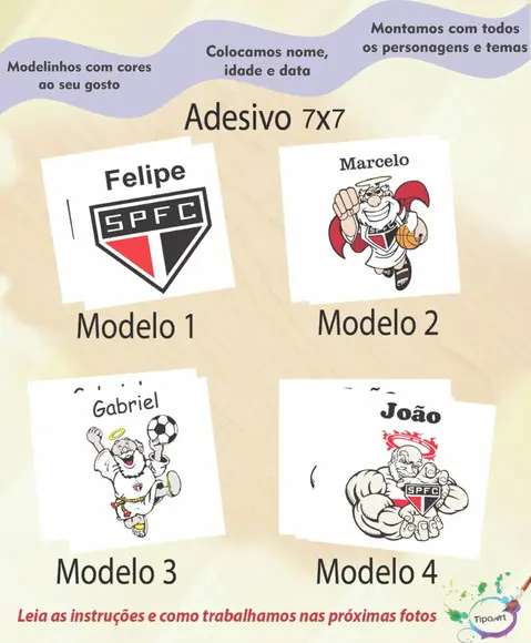 Adesivo Quadrado 7x7-sp