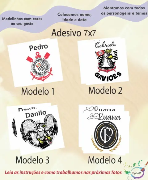 Adesivo Quadrado 7x7-timão