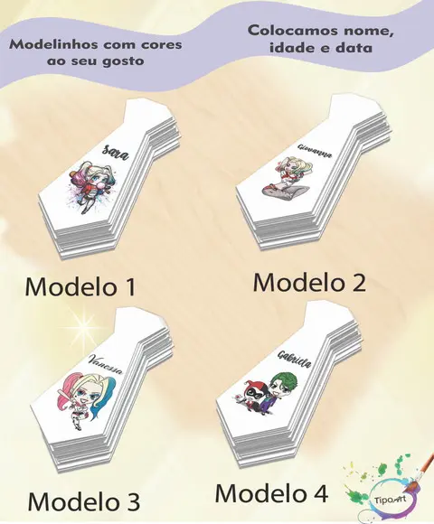 Adesivo(formato Gravata)-arlequina