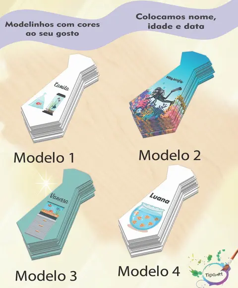 Adesivo(formato Gravata)-aquário