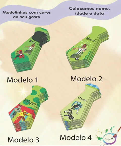 Adesivo(formato Gravata)-ben 10