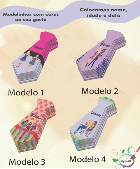 Adesivo(formato Gravata)-barbie