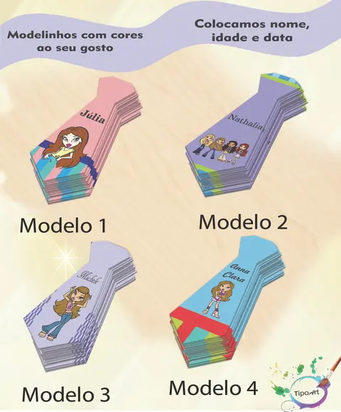 Adesivo(formato Gravata)-bratz