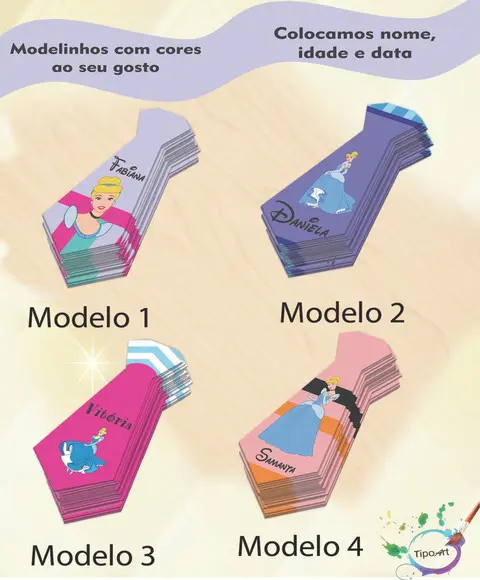 Adesivo(formato Gravata)-cinderela