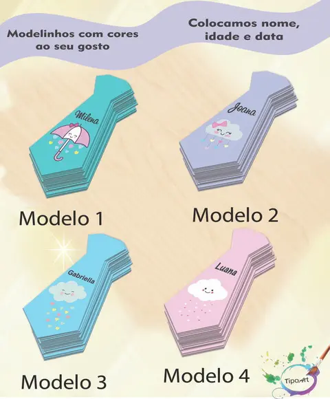 Adesivo(formato Gravata)-chuva de Amor