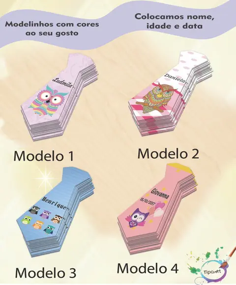 Adesivo(formato Gravata)-coruja