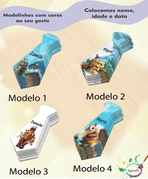 Adesivo(formato Gravata)-era do Gelo