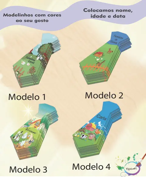 Adesivo(formato Gravata)-fazendinha