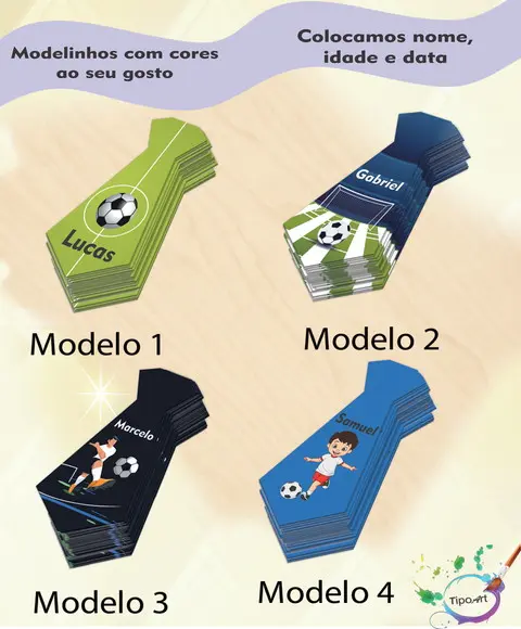 Adesivo(formato Gravata)-futebol