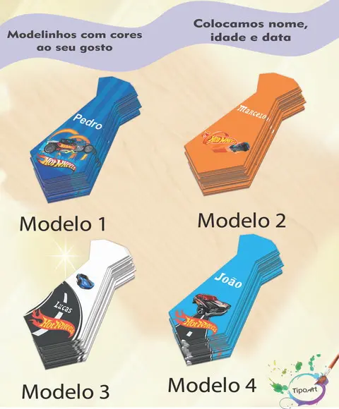 Adesivo(formato Gravata)-hot Whells