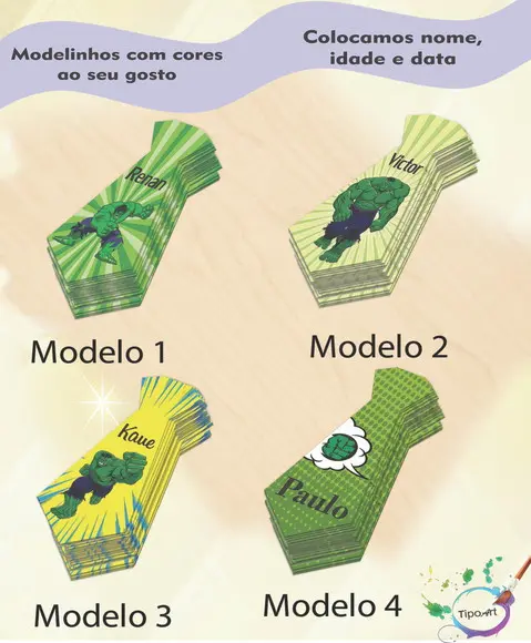 Adesivo(formato Gravata)-hulk