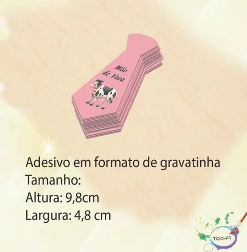Adesivo(formato Gravata)-lua de Mel#3