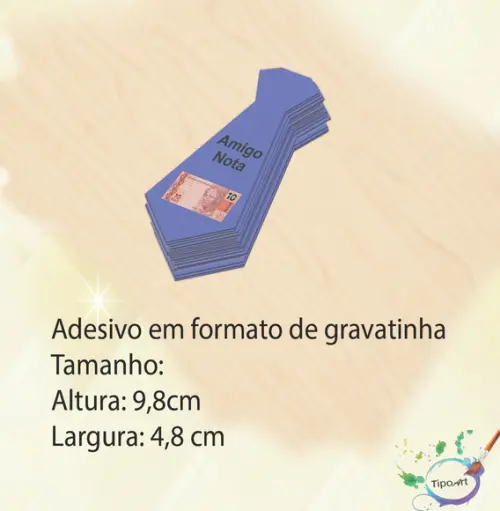 Adesivo(formato Gravata)-lua de Mel#12