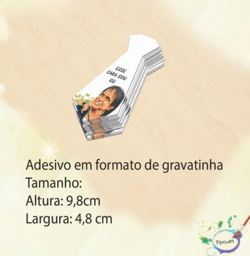 Adesivo(formato Gravata)-lua de Mel#9