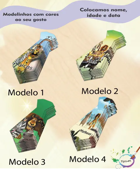 Adesivo(formato Gravata)-madagascar