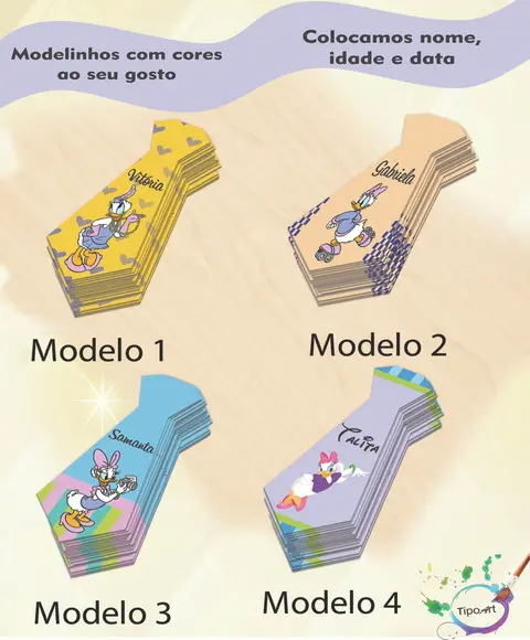 Adesivo(formato Gravata)-margarida