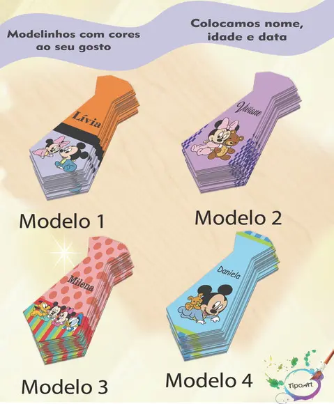 Adesivo(formato Gravata)-mickey Baby