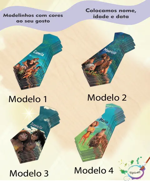 Adesivo(formato Gravata)-os Croods