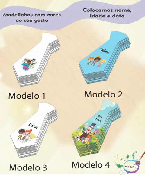 Adesivo(formato Gravata)-mundo Bita