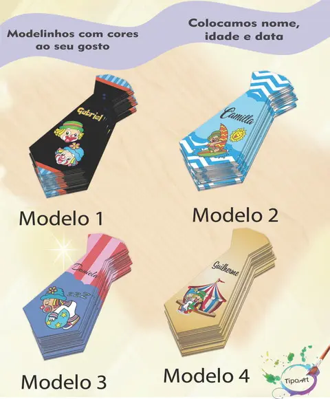 Adesivo(formato Gravata)-patatí Patatá