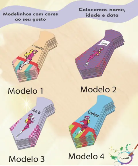 Adesivo(formato Gravata)-penelope Charmosa