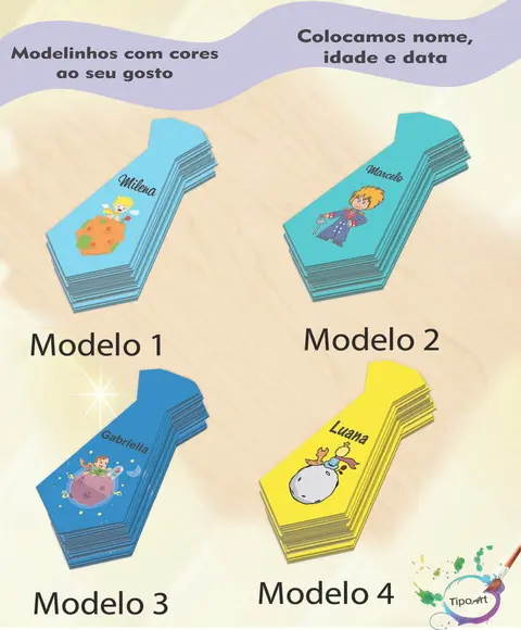 Adesivo(formato Gravata)-pequeno Príncipe