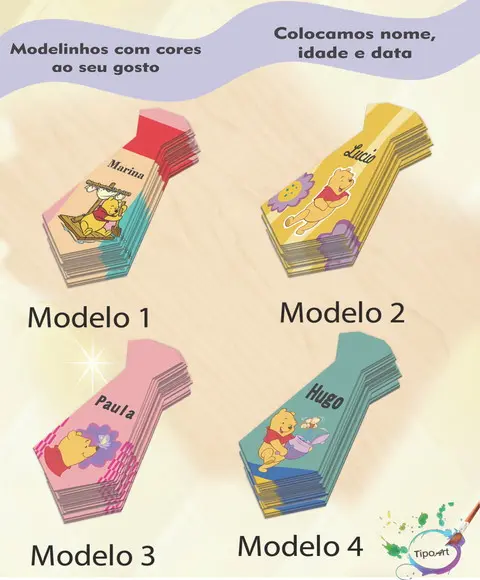 Adesivo(formato Gravata)-pooh
