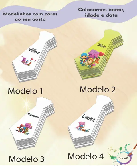 Adesivo(formato Gravata)-pocoyo