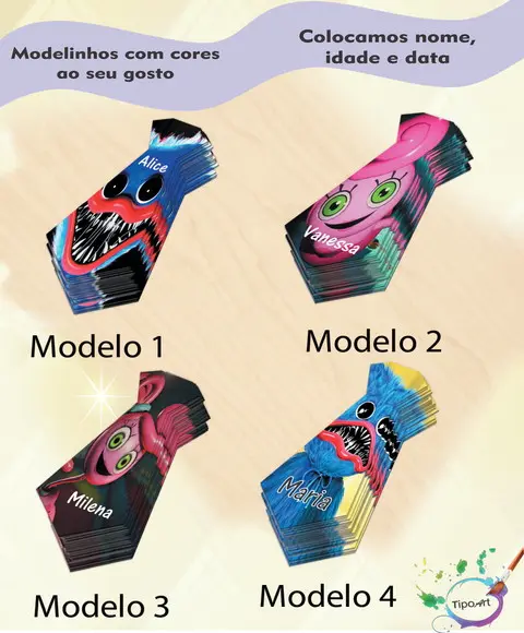 Adesivo(formato Gravata)-poppy Play Time