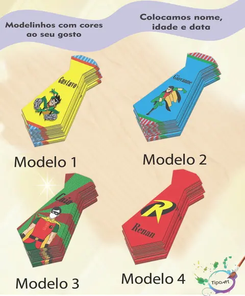 Adesivo(formato Gravata)-robin