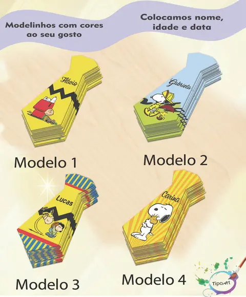 Adesivo(formato Gravata)-snoopy