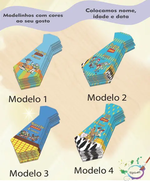 Adesivo(formato Gravata)-toy Story