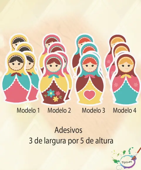 Adesivos -corte Especial-matrioska