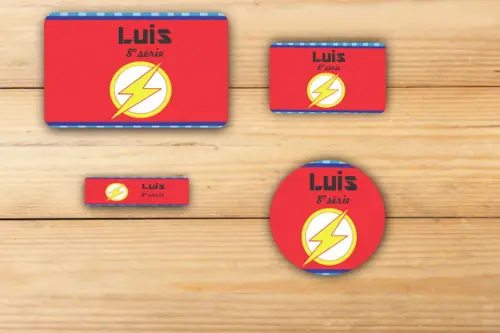 Adesivos Escolar - Flash-mod 3